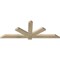 Ekena Millwork Kennewick Rough Sawn Timber Gable Bracket, Douglas Fir, 60"W x 22"H x 2"D x 4"F, 9/12 Pitch GBW060X22X0204KEN00RDF - alternate 2